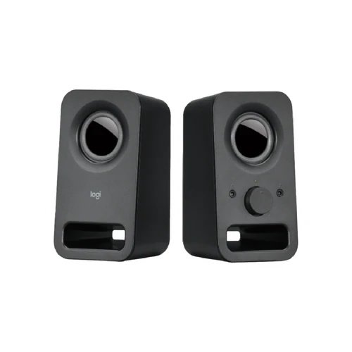 9ff79e820544cb87615a6428ef485229b30cdcc8_LogitechZ150ClearStereoSoundSpeakers6W_Black.._500x LOGITECH Z150 Stereo Multimedia Speakers, MIDNIGHT, 2YEAR - الصورة 1