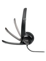 ⁦Headset Logitech® H390 USB Computer -with Enhanced Digital Audio and Inline Controls – Black – 2 YEAR⁩ - الصورة ⁦2⁩