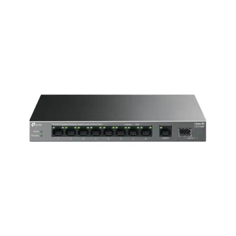 09876 TP-Link LS1210GP Desktop PoE+ Switch, 10-Port Gigabit Ethernet - الصورة 1