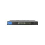 Linksys LGS328PC Managed PoE+ Switch, 24 Port Gigabit + 4 SFP Port