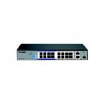 D-Link DES-F1016P-E PoE+ Surveillance Switch, 16-Port Ethernet 10/100Mbps