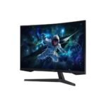 ⁦Samsung Odyssey G5 G55C Gaming Monitor 27" Inch QHD VA 165Hz 1MS Curved - Black⁩ - الصورة ⁦2⁩